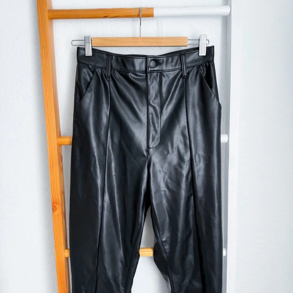 Abercrombie & Fitch Black Leather Pants - Picture 4 of 14